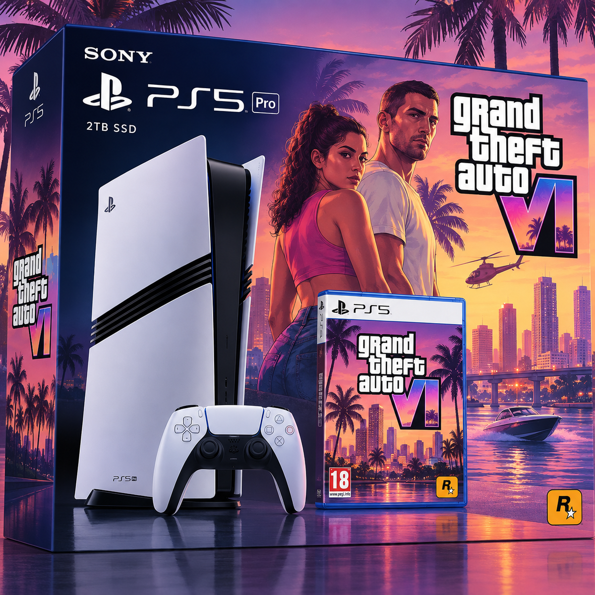 PlayStation 5 Pro 2TB + Grand Theft Auto VI (GTA 6)